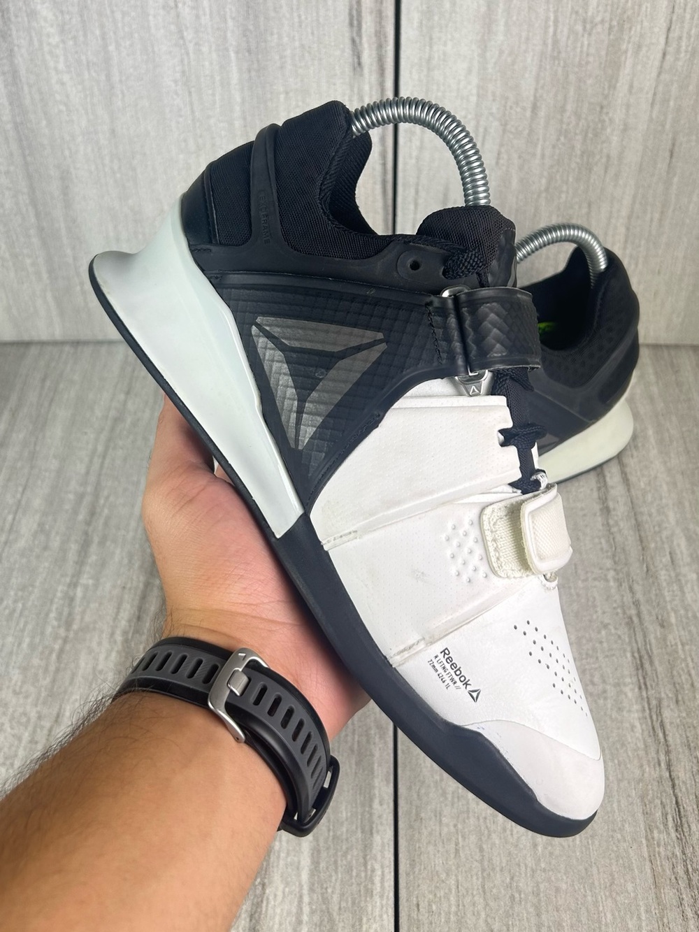 Reebok Legacy Lifter White Black Weight Training Shoe Gym Sneaker Womens Size 7